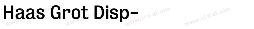 Haas Grot Disp字体转换